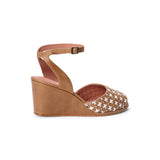 Judy 1940s Wedges (Tan/Ivory)