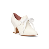 Pompadour Leather 18th Century Shoes (Ivory)