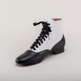 Larkspur Wool/Leather Lace-Up Boots (Grey/Black)