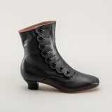 Renoir Victorian Button Boots (Black)