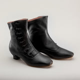 Renoir Victorian Button Boots (Black)